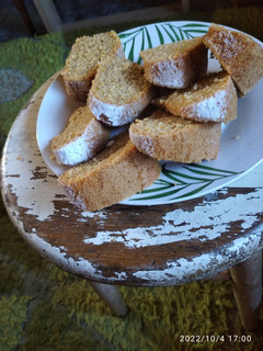 Una foto de Budín de naranja con harina integral