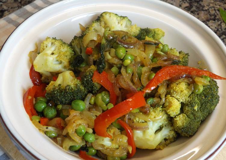 Salteado de brécol y verduras al wok