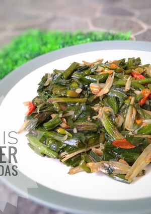 Foto resep Tumis genjer teri pedas