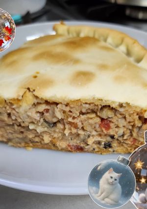Una foto de Tarta especial para recibir visitas queridas en este tiempo festivo