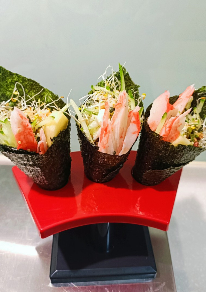 蘋果蟹味棒手卷 的食譜成品照片
