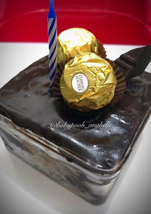 Foto resep Chocolate Steam Cake with Chocolate Ganache (Kue Tart Cokelat Simple dan Mudah, No Mixer)