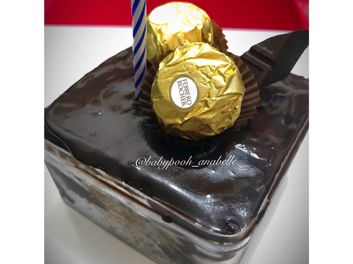 Cara Simple Membikin Resep  Chocolate Steam Cake with Chocolate Ganache (Kue Tart Cokelat Simple dan Mudah, No Mixer) yang Enak Banget, Enak