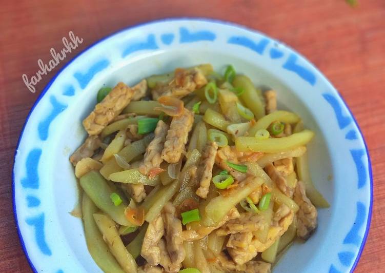 Tumis Labu Siam Tempe Tumis Labu Siam Tempe