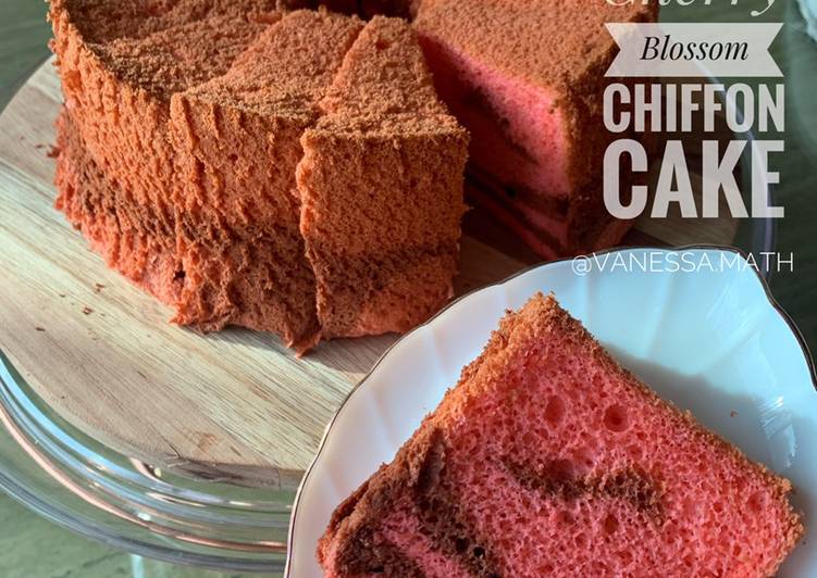 Cherry Blossom Chiffon Cake
