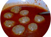 Gambar baso kuah mercon