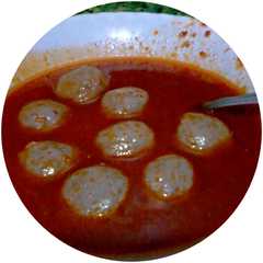 A picture of Baso kuah mercon.