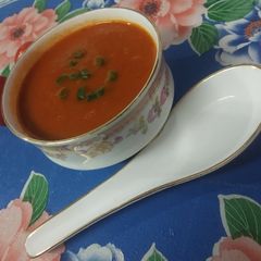 Tomato soup A picture of Tomato soup.