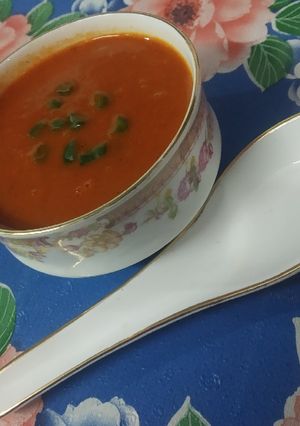 A picture of Tomato soup.