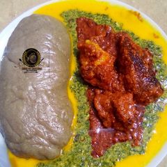 A picture of Gbegiri soup.