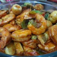 รูปของ Balado udang telor puyuh