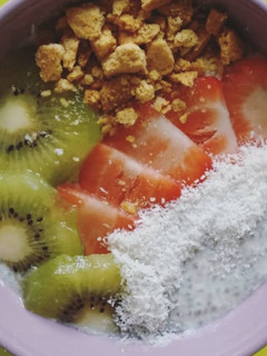 Una foto de Pudding de chía y frutas