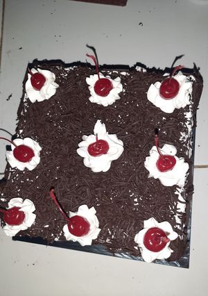 Foto resep Kue ulang tahun Blackforest bolu brownies mudah dan simple