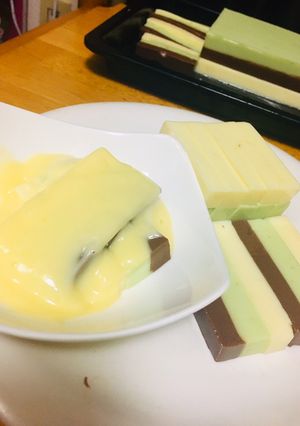Foto resep Puding Lapis Coklat Alpukat Susu