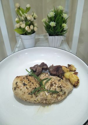 Foto resep Steak dada ayam fillet simple pake banget