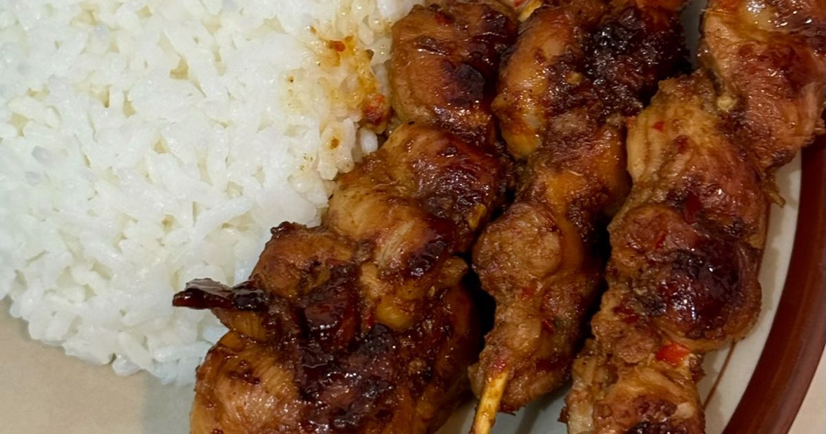 Sate ayam merah rumahan
