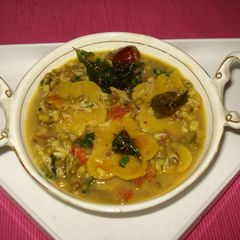 Sprouted moong Dal Dhokli A picture of Sprouted moong Dal Dhokli.