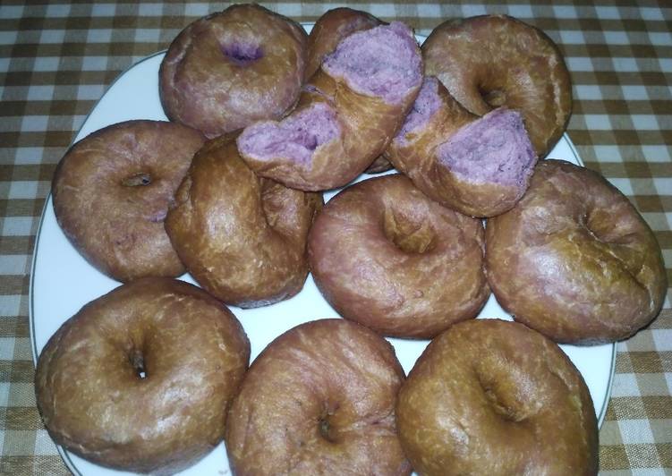 Resep Donat Ubi Ungu | Resep Bumbu Donat Ubi Ungu Yang Enak dan Simpel