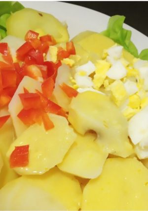 Una foto de Papas a la Huancaína sin gluten y veganas