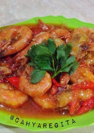 Foto resep Udang Pedas Asam Manis
