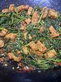 Kangkung mix tempe balacan