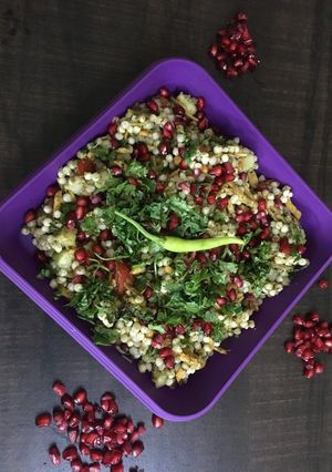 A picture of Farali sabudana bhel.