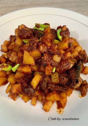 Foto resep Sambal kentang ati ampela favorit keluarga