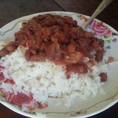 Rice & beans A picture of Rice & beans.
