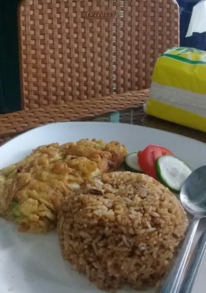 Foto resep Nasi goreng telur dadar