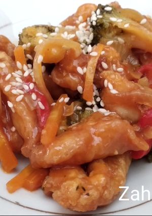 Foto resep Ayam Tepung Asam Manis (gluten free)