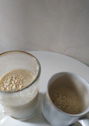 Foto resep Overnight banana oat smoothies
