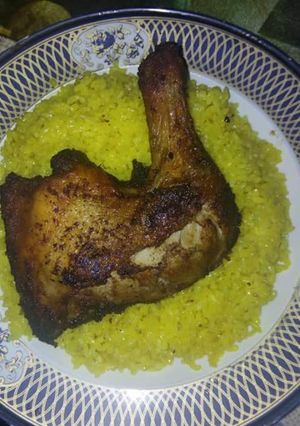 صورة لوصفة فراخ بالارز الاصفر