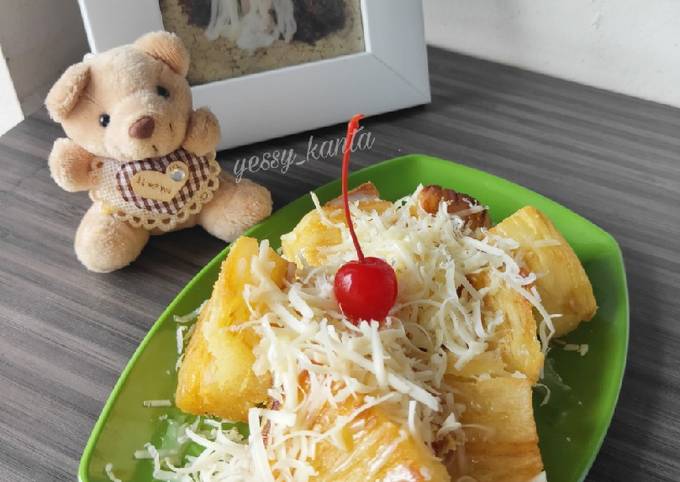 Resep Singkong Goreng Keju, Enak Banget