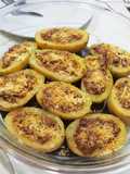 Batatas recheadas com carne moída