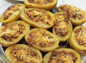 Foto de Batatas recheadas com carne moída
