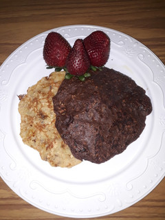 Una foto de Pancakes de banana sin azúcar!