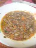 Lentejas con repollo y panceta