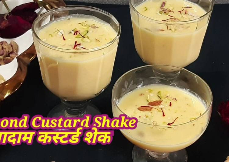 Recipe of Super Quick Homemade Almond Custard Shake