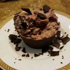 A picture of Raspberry Chocolate Moose Cups.