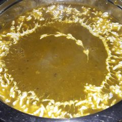 A picture of Palak paneer.