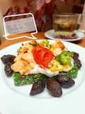 Salmon Toast Bread With Candied Olives