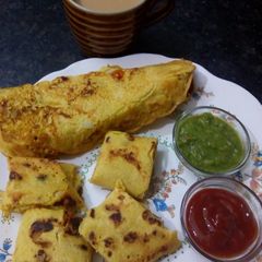 A picture of Moong dal chilla.