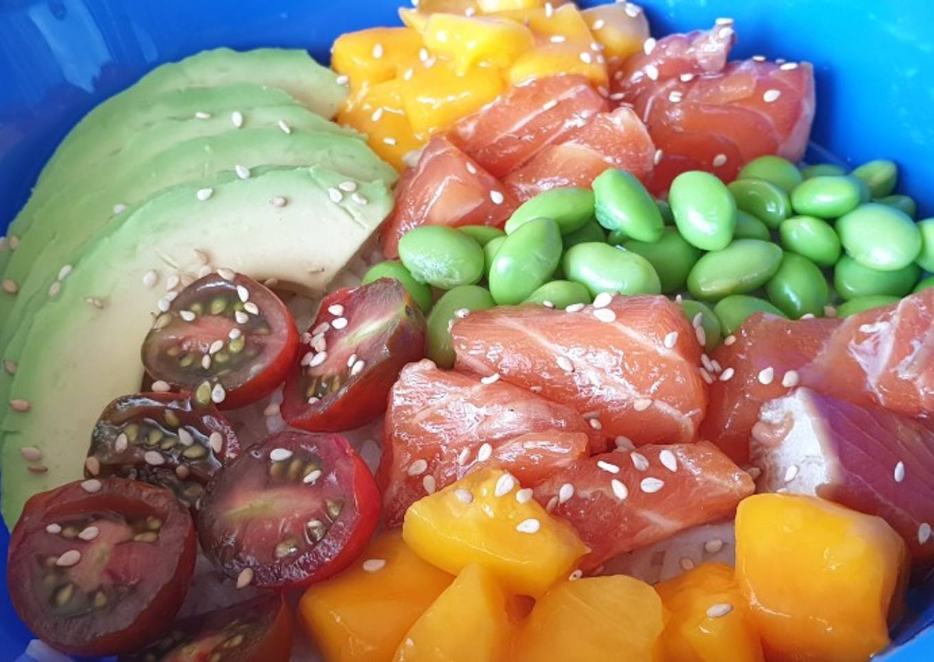 Poke bowl de salmón