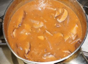 Una foto de Salsa de champiñones shiitake