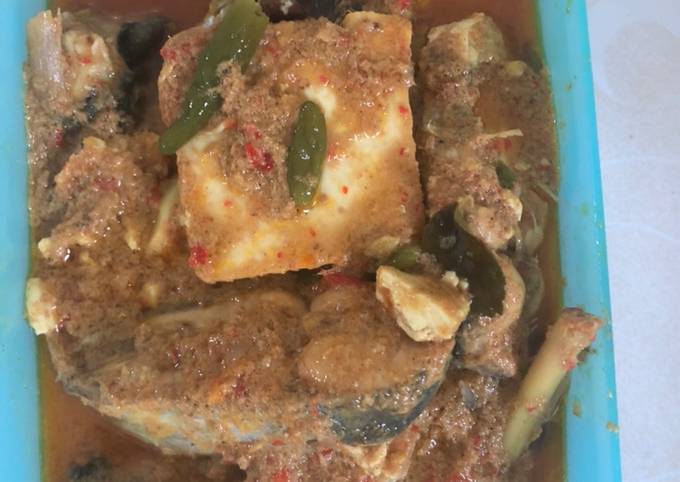 Gulai ikan patin + tahu