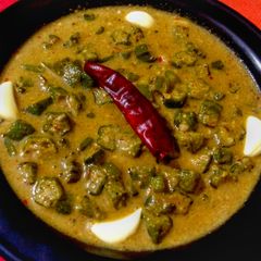 A picture of Dahi Garlic Bhindi.