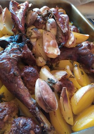 Una foto de Pollo Asado al horno