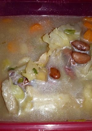 Foto resep Sup rempah kacang merah dengan udang & baso