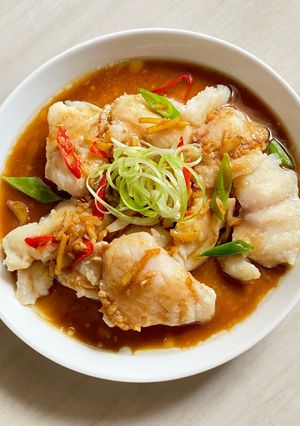 Foto resep Steam ikan saus Hongkong