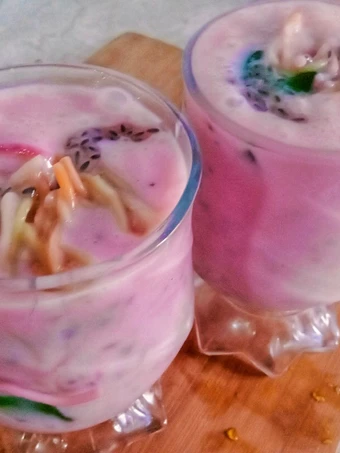 Easy Way Make Recipe Milk falooda drink that is So Delicious, Can Spoil the Tongue}